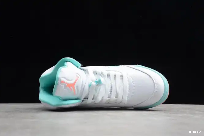 Rep TBK Air GS 440892-100 Light Aqua Jordan 5 0512
